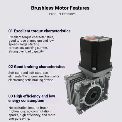 High-Speed 65W Single Shaft Motor Kit 3000RPM