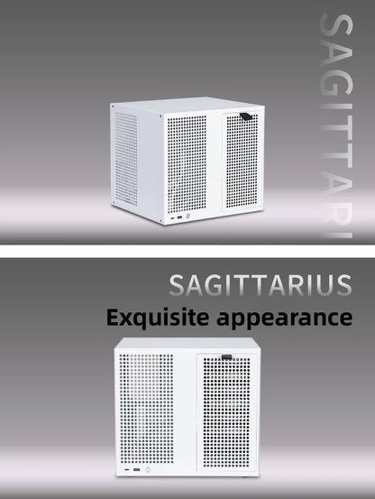 White 8-Bay NAS Case MATX Full-Height PCIe