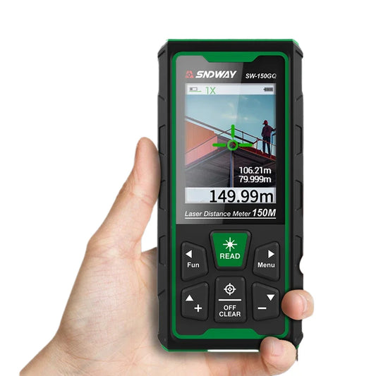 Portable 150m Digital Laser Distance Meter Green Beam