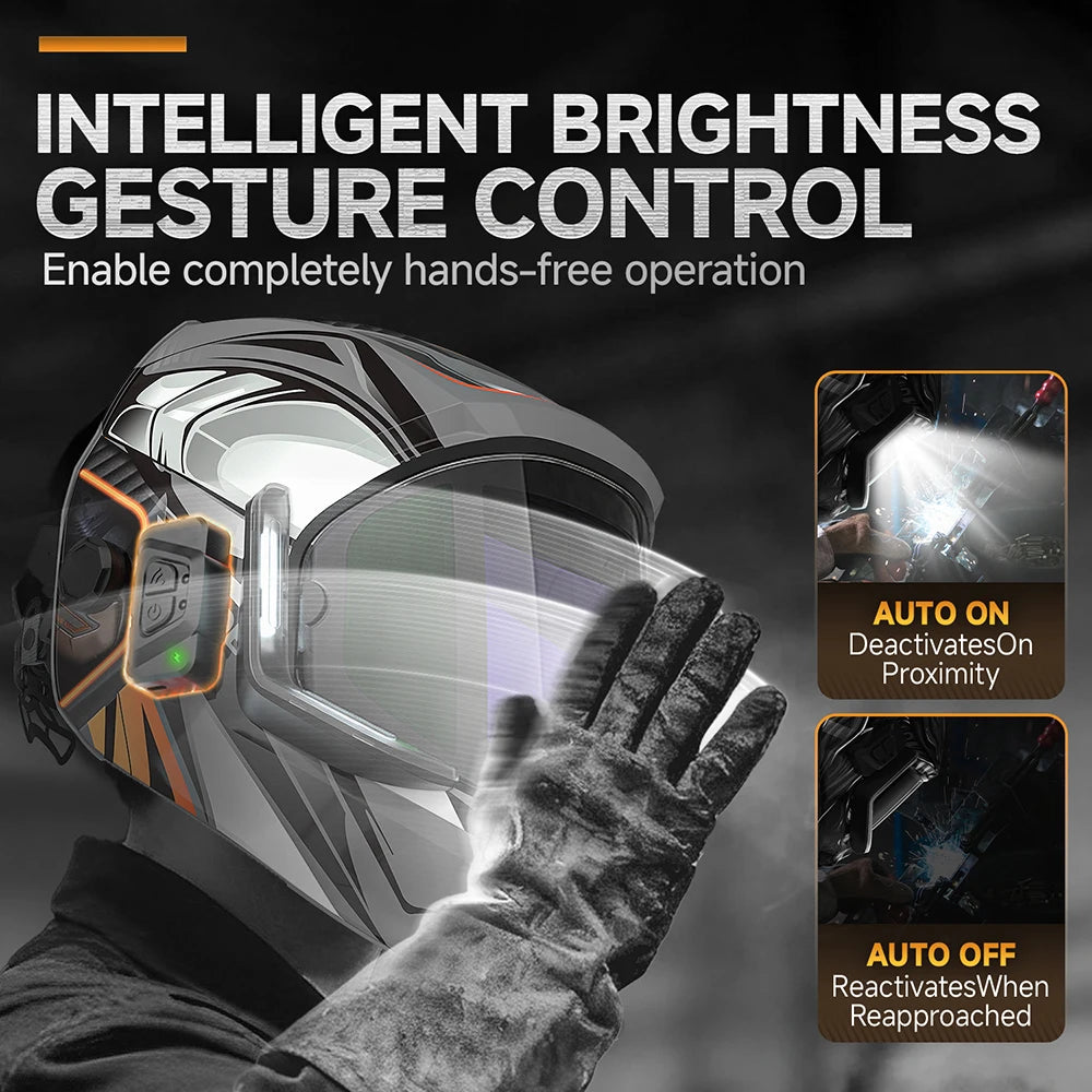 DB 4LED Auto Darkening Welding Helmet Large View