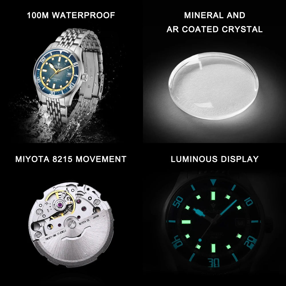 Waterproof Luminous Mechanical Watch for Men