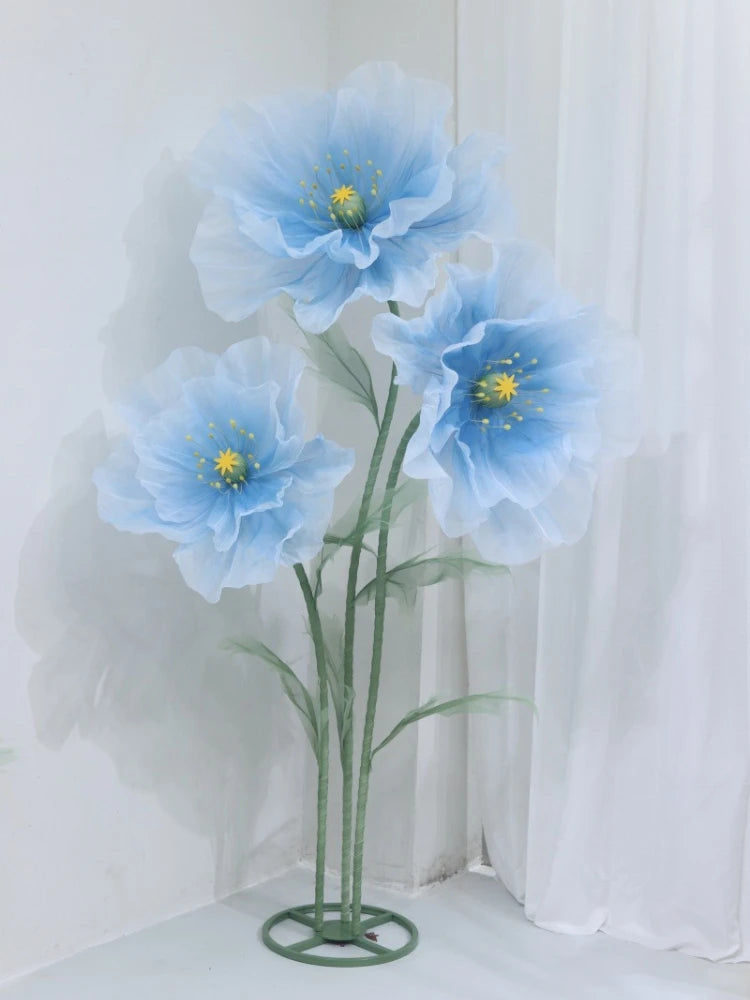 Artificial Poppy Flower Decoration Wedding Party Display