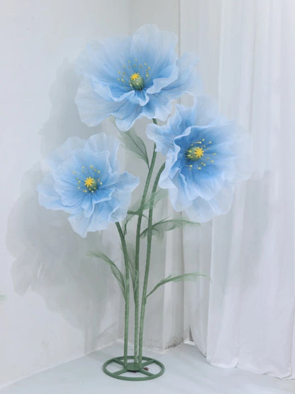 Artificial Poppy Flower Decoration Wedding Party Display