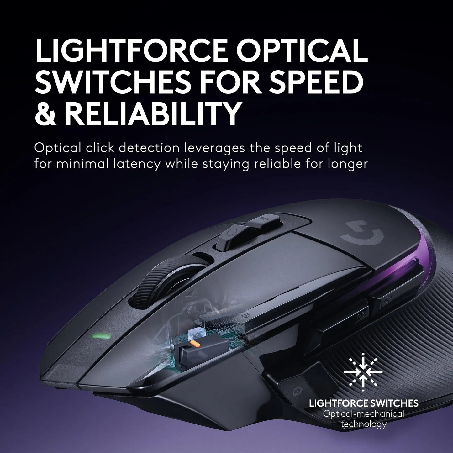 HERO 25K Wireless Mouse Black  RGB PC Mac Ready
