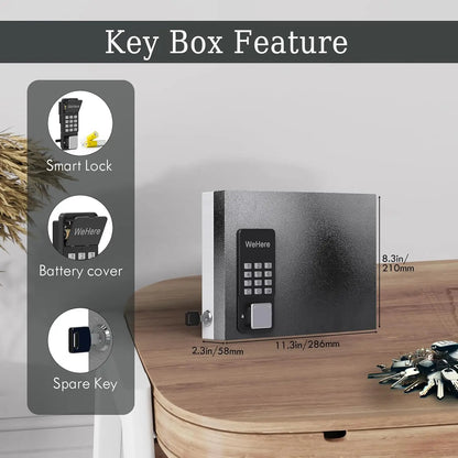 Smart 16-Key Wall Mounted Lock Box Blue