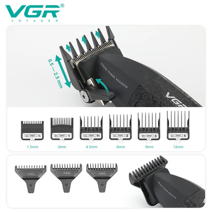 Professional 9000 RPM Hair Clipper Rechargeable Trimmer