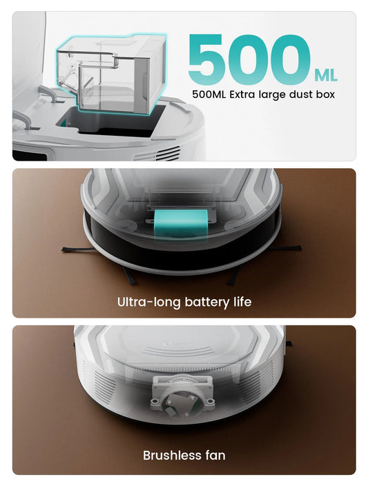 All-in-One Robot Vacuum for Hard Floors & Carpets