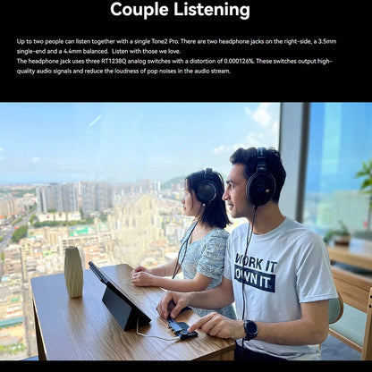 Portable Black Desktop DAC Amplifier with MQA