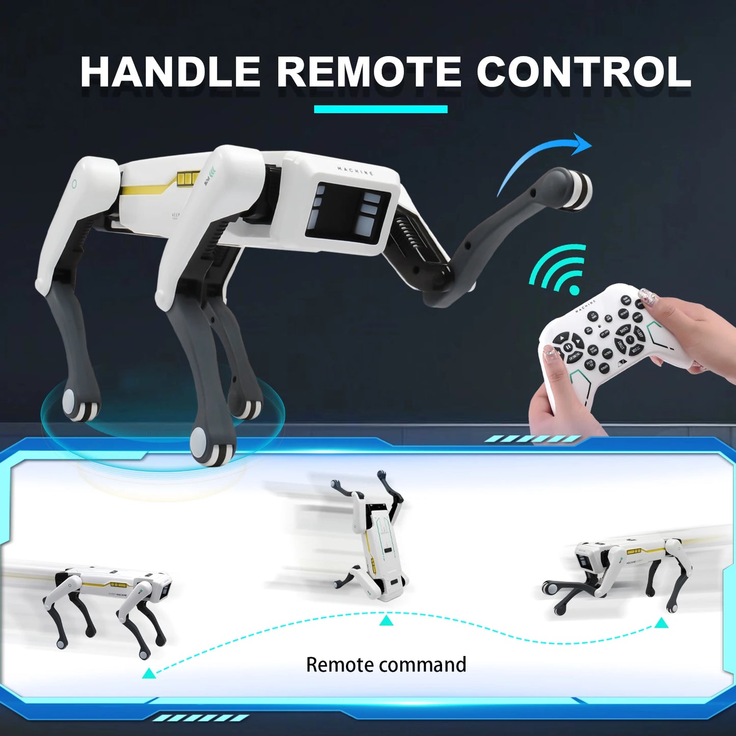 Smart Interactive Robot Dog Toy with Remote and App Control