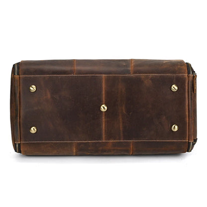 Mens Travel Duffel Bag with Clothes Cover Coffee