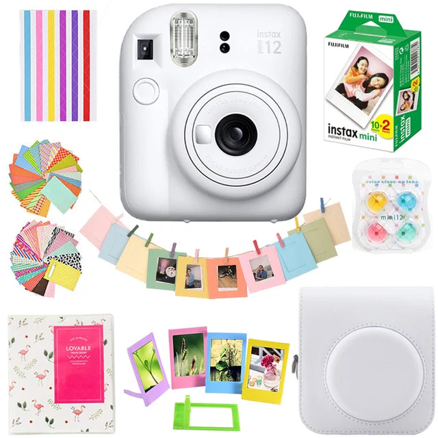 Instant Film Camera with 20 Sheets and Accessories Set