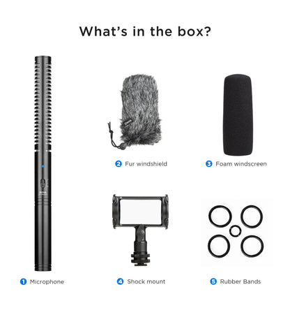 Broadcast Quality Shotgun Microphone for Interviews YouTube and Film Production