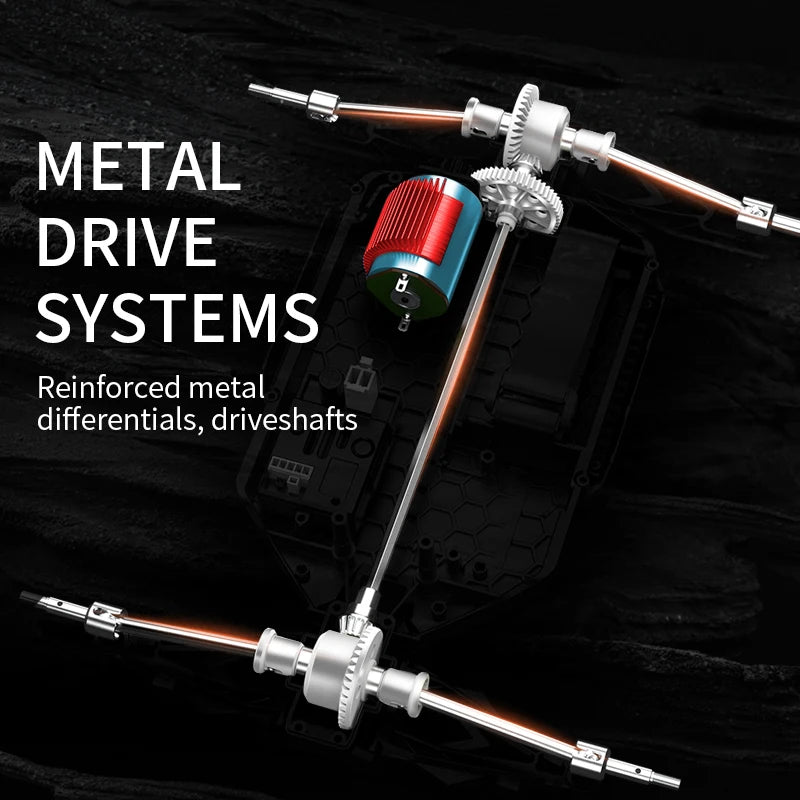 High Speed 4WD RC Truck 65KM Brushless Motor