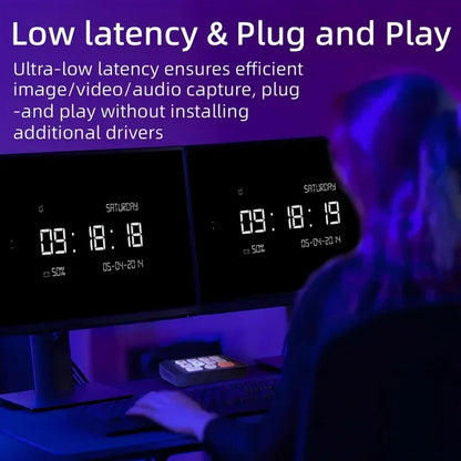 4K Dual Screen HDMI USB Capture Card Switcher