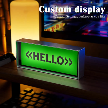 RGB Quantum Clock Night Light with APP and IPS Display