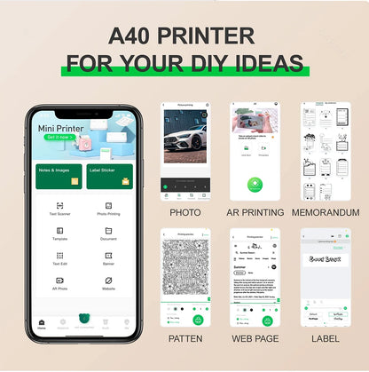 Wireless Inkless A4 Printer for Home and Office Use