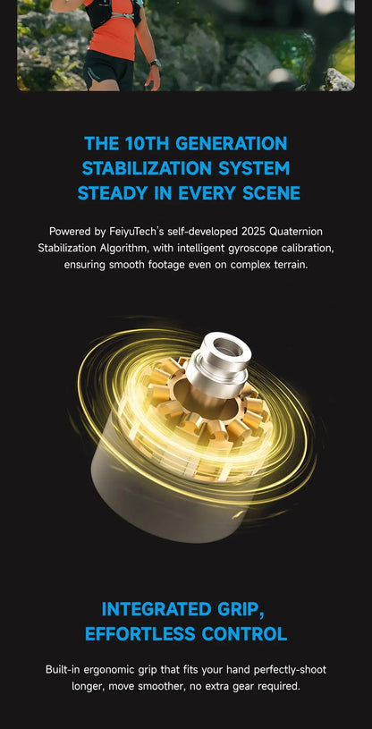 3.5kg Camera Gimbal Stabilizer with AI Tracking