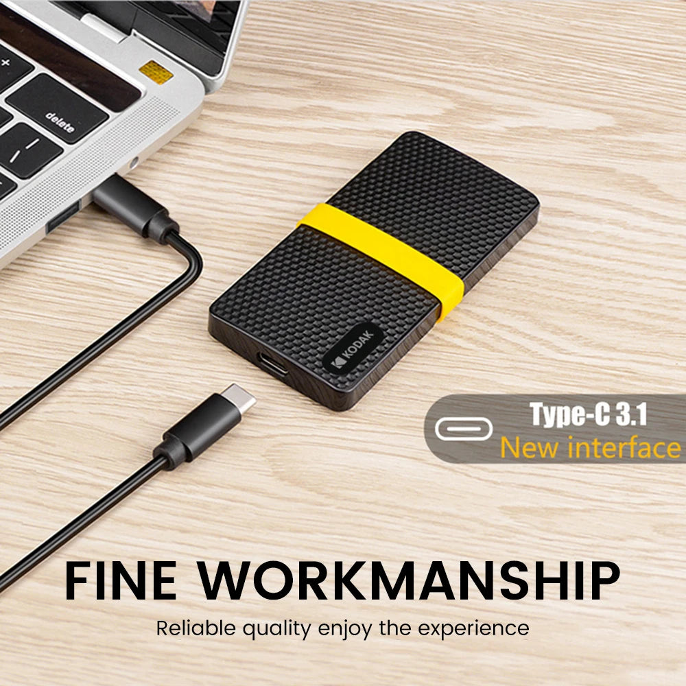 KODAK X200 1TB Portable External SSD USB Type-C Fast Storage