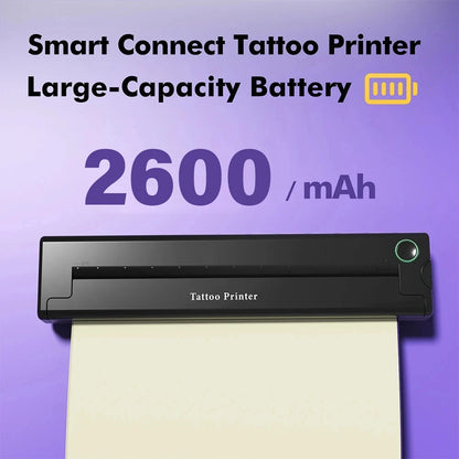 Wireless A4 Tattoo and Document Printer with 50 Papers