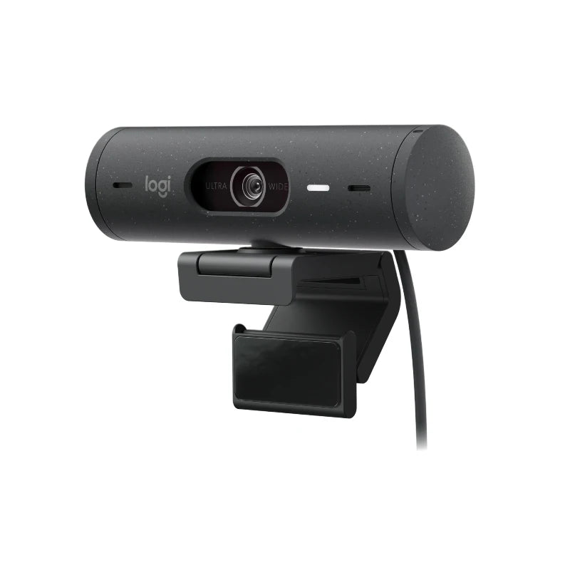 Black 1080p Smart Webcam for Video Conferencing