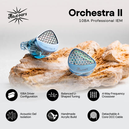 Blue Professional In-Ear Earphones 10BA HiFi Audio
