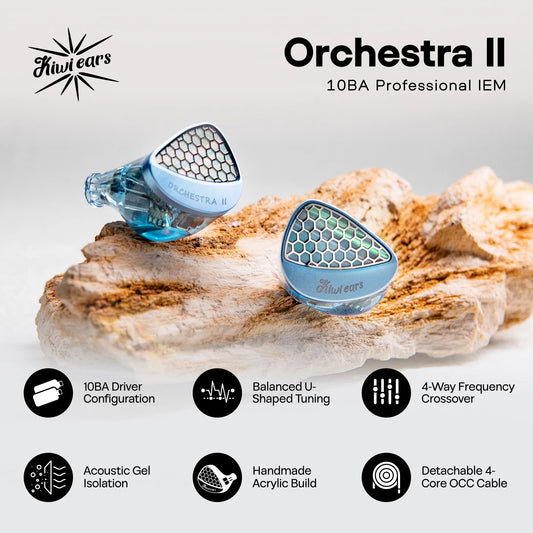 Blue Professional In-Ear Earphones 10BA HiFi Audio
