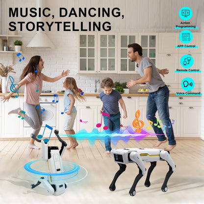Smart Interactive Robot Dog Toy with Remote and App Control