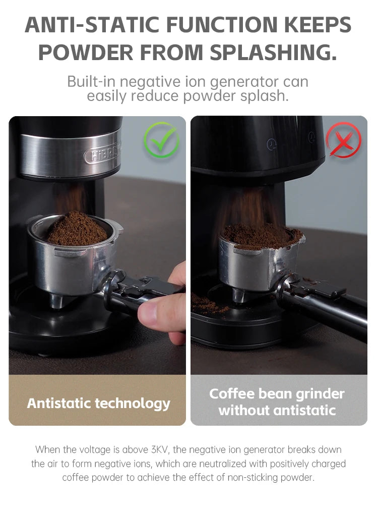 Automatic Electric Coffee Grinder 31 Gears Bean Storage