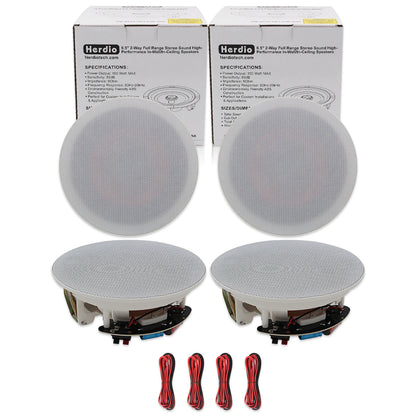 6.5” 4-Pack Ceiling Speakers 600W Home Audio