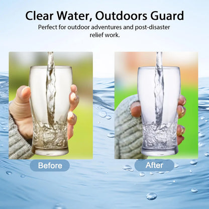 Manual Water Purifier Pump 0.01μm Filter 3000L