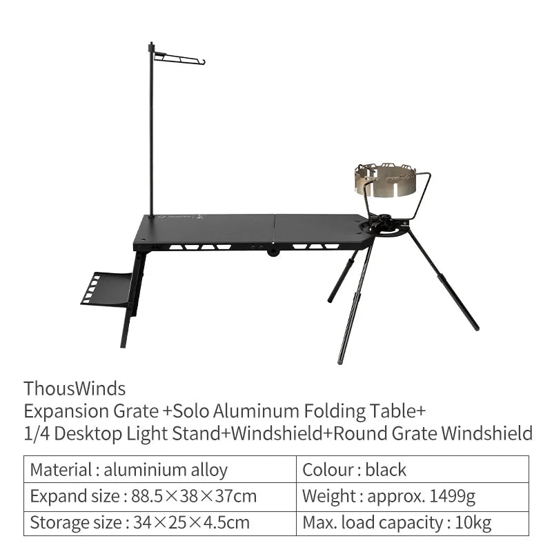 Portable Folding Camping Table Aluminum Ultralight Stove Stand