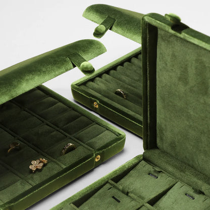 Large Velvet Jewellery Organiser Case for Collectors