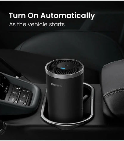 Philips Gopure Car Air Purifier with Nano and UVC Filtration USB