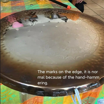 Compact 18 Inch Walking Gong for Healing and Meditation