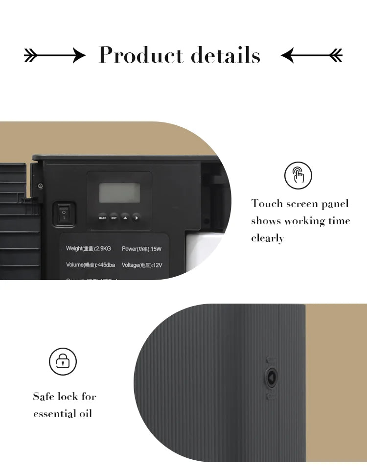 Smart Bluetooth Aroma Diffuser with 4000m Coverage