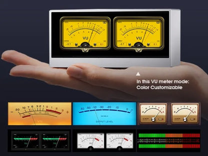 Digital VU Meter Audio Spectrum Visualizer Desktop Clock