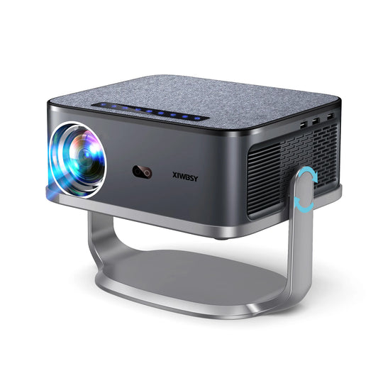 Portable Android 12 Projector with Stand and Auto Focus