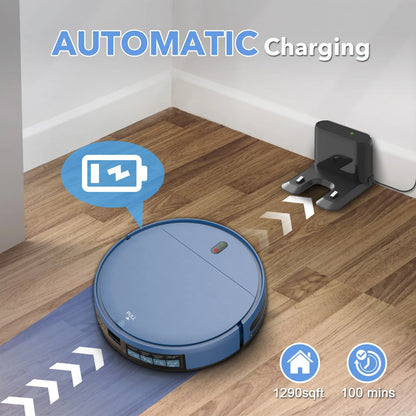 Smart Robot Vacuum 15kPa with Water Tank and Auto Charging