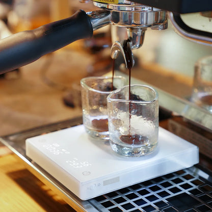 Precision Coffee Scale with Timer 0.1g Rechargeable White