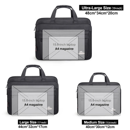 Heavy Duty Business Laptop Bag Large Capacity Shoulder Briefcase