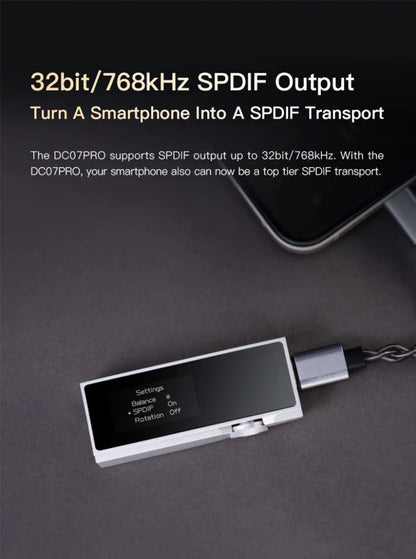 Portable HiFi USB DAC Amplifier 4.4mm Headphone Amp