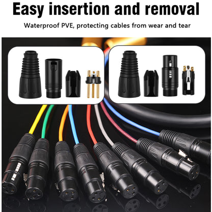 8-Channel XLR Snake Cable Male to Female 5m