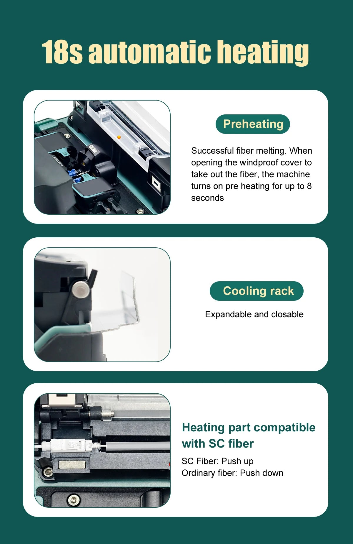 Fast Splicing Fiber Fusion Tool for Technicians