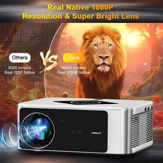 Portable 4K Home Projector 2000ANSI WiFi