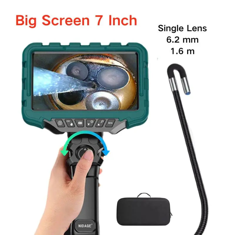 7" Industrial Endoscope 6.2mm Lens Long Reach