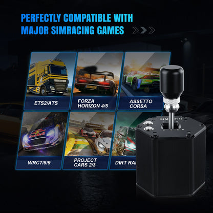 6+R USB Racing Gear Shifter for PC Sim Racing