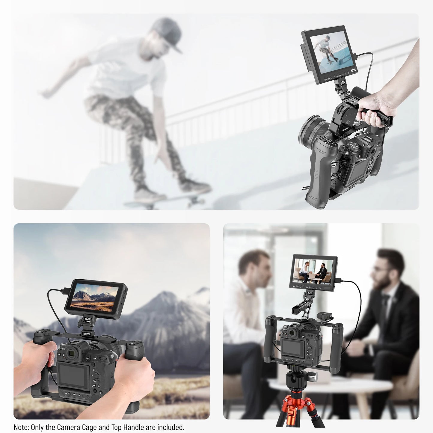 Camera Cage Video Rig with Top Handle Arca Base