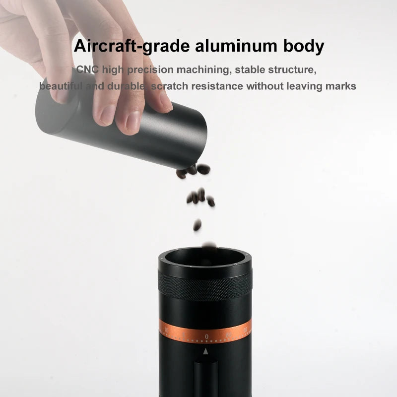 48mm Espresso Burr Coffee Grinder Cold Brew Compatible Grey