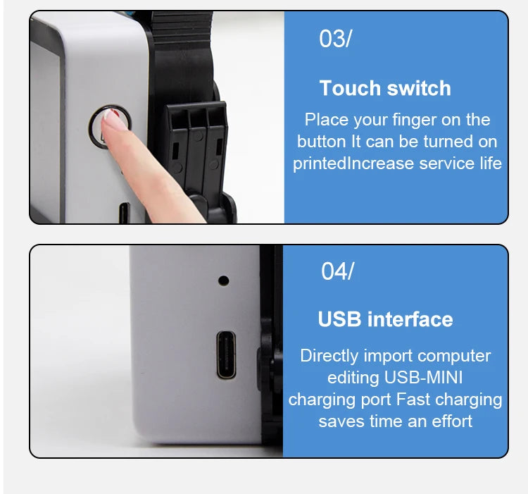 Mini Handheld Inkjet Printer QR Code Date Batch Coding