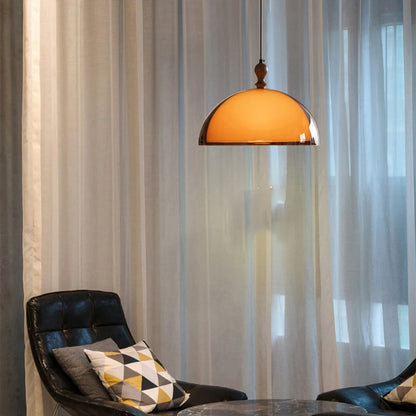Modern Brown Acrylic Pendant Lamp Natural Glow E27